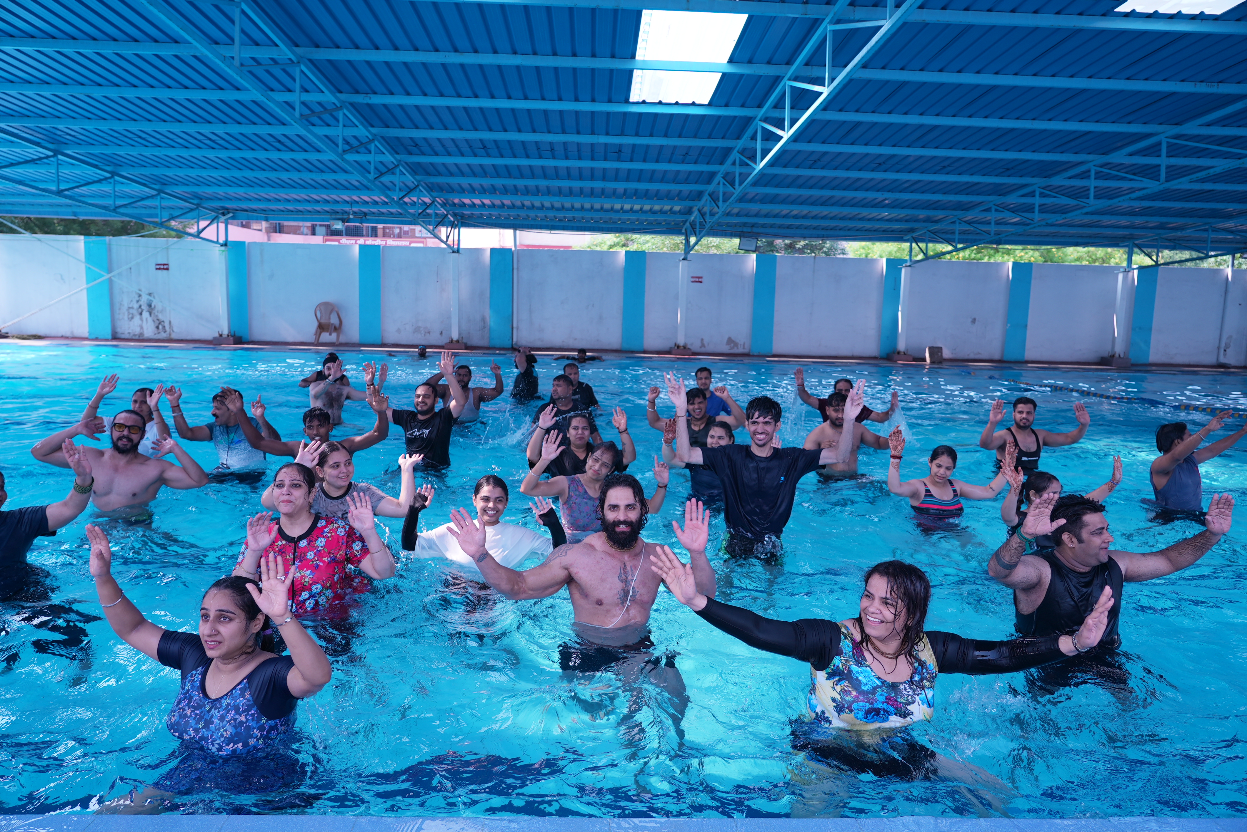 Synchronized Aqua Aerobics